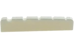 Dopro Tuerca de guitarra de hueso de ganado 45 x 6 para bajos de 5 cuerdas