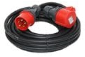 ETF CEE Starkstromkabel 5m 32A CEE-Verlängerung Verlängerungskabel H07RN-F 5x4mm²