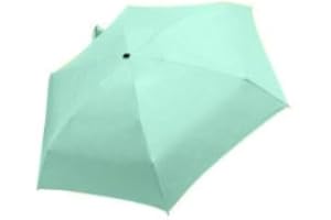 CUEYU Mini ombrello pieghevole, ultra leggero, compatto, portatile, asciugatura rapida, resistente ai raggi UV, con fibbia esagonale in silicone