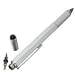 Produktbild 6in1 Tech-Tool-Stift, multifunktional, vielseitig einsetzbar, inkl. Kugelschreiber, Universal-Eingabestift, Lineal, Schraubendreher, Füllstandsanzeige Free Size silber