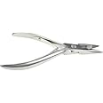 MAQNSCO Professional 5'' Hair Extension Pliers – Stainless Steel Tool for Bond Removal & Fitting – Precision Plier (Silver)