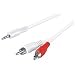 Produktbild Mcab 3.5MM 2X RCA ADAP 0.5M WHI