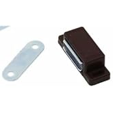 Kahve Renkli Mıknatıslı Sineklik Cıt Cıt Kilidi, 4.5 cm, 5 Adet