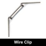 50 dickem Edelstahl „W“ Wire Gewächshausverglasung Clips Genuine Elite Gewächshäuser Teile - 2