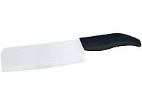 Rosenstein & Söhne Nakiri-Keramik-Hackmesser, 15-cm-Klinge (weiß) - 2