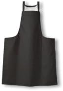 Butchers Black Tibard Bib Full Apron Adults Plain One Size Black