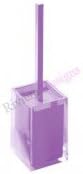 Gedyby Nameeks Rainbow Toilet Brush Holders Lilac RA33 Contemporary Resin Italian Bathroom Accessories Set