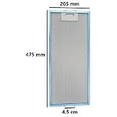 Hgnm E-Trading Kumtel DS6-905i 20,5x47,6 cm Metal Yağ Filtresi - Davlumbaz Aspirat&ouml;r Filtresi 475x205 mm 8906510200, 91906020