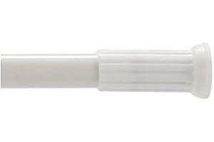 Acomoda Textil – Barra Extensible para Cortina de Ducha, Barra de Tensión Ajustable para Baño, Armario y Cocina (70x120)