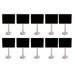 Gazechimp 10 Piezas Mini Pizarras de Madera Cuadradas con Base Soporte Decoraci  n de Bodas