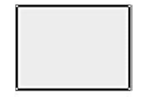 Richer-R Projector Screen, Rear Projection Screen 60-100 Inch Portable Foldable Non-crease White Projector Curtain Screen 4:3 for Outdoor Camping Movie Open-air Cinema(60in)