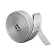 Gurtband 23 mm grau 5,5 m Rolle -Set 2 Stück - mit Perlonkantenschutz -