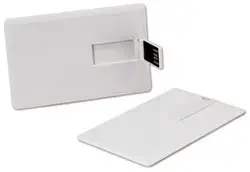 Chris Merchant 16GB Plain Credit Card Pendrive (White)