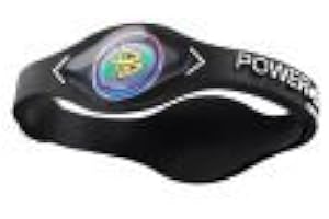 PowerBalance Silicone Wristband Power Balance bransoletka czarno-biała, rozmiar S