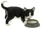 Leonardo Black &amp; White Kitten Cat Milk Time Collectable Ornament Gift Present