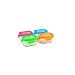 Wean Green Wean Tubs Glass Food Containers (150 ml, Set of 4, Multi Color)