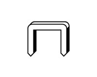 KWB Klammern, Typ 052/352, Flachdraht, Stahl, C-Spitze, 352-114