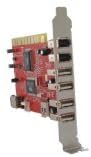 Easycard Nisis USB 2.0 &amp; Firewire,6 Port Combo Card
