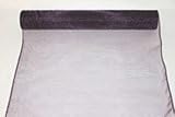 10m x 40cm Organza Fabric (Aubergine). Weddings / Special Occasions / Floral Displays / Decoration
