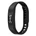 Produktbild Altsommer Multi Farben Uhrenarmband für Garmin Vivofit 2 Macaron Farbe Silikon Armband Sportarmband,Silikon Ersatz Armbanduhr Ersatzarmband mit Schnellverschluss für Damen Herren (Schwarz)