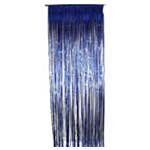 Metallic Shimmer Curtain Blue Tinsel (91cm X 244cm) Metallic Shimmer Curtain Blue Tinsel (91cm X 244cm)