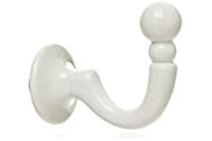 New Edge Blinds Pair Of Metal Tieback Hooks For Curtains (Pair) (Cream)