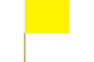 ECLIPSE BRANDING Marshall Karting & Motor Sport Official Safety Racing Flags for Racing Circuits & Tracks 85cm x 65cm (Caution)