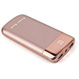 Powerbank 10000mAh mit Dual USB & Micro: 2.1A und 1A USB port für iPhone, Android-Handy und andere Smartphones,iPad/Tablets. 2 USB ausgang damit ihr 2 Geräte gleichzeitig aufladen könnt