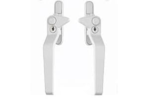 AVOCET HARDWARE LTD Avocet WMS Locking Cockspur uPVC Window Handle 9mm Step Left Hand White
