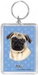 Key RingPug Dog Fawn Gift Chain