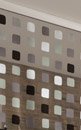 Kleine Wolke Duschrollo komplett inkl. passender Leerkassette Deckenbefestigung – 128 x 240cm – Design „Mosaik Grau“ - 2