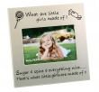 What Little Girls Are Made Of ... New Baby Photo Frame, gift