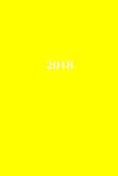 2018: Kalender/Terminplaner: 1 Woche auf 2 Seiten, Format ca. A5, Cover gelb by 