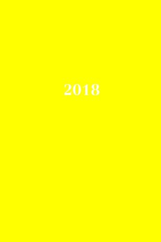 2018: Kalender/Terminplaner: 1 Woche auf 2 Seiten, Format ca. A5, Cover gelb