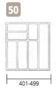 Besteckeinsatz UNIVERSAL50 mit 7-Facheinteilung (B 401-499 x T 437-496 mm) / Besteckkasten / Besteckeinsätze - 2