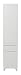 Produktbild CAVADORE Hochschrank SHARPCUT/Hoher Badschrank mit gefräster Griffleiste/Front Hochglanz Weiß / 2 Türen Links & 1 Schublade/Korpus Melamin weiß/Glasablage Grau / 40x183x33cm (BxHxT)