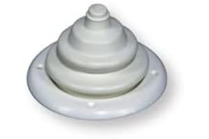 NAUTICA DDR SRL Soffietto passacavi in PVC Conico - Accessori per Gommone Barca Kayak Canoa(Nero)