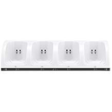 Preisvergleich Produktbild Lavuky Ladestation für Nintendo Wii Remote, DF03 Wii Ladestation mit 4 wiederaufladbaren Batterien (NI-MH) - Weiß