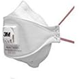 3M Aura Disposable Respirator 9332A+, FFP3, Non Woven Fabric, Flat Fold Mask, Elastic Headband Anti Air Pollution Respirator (Pack of 10)