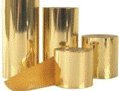 Preisvergleich Produktbild Thermotransferfolie Gold glänzend 100mmx100m