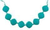 Chew-Choos 'Sweet pea' Silicone Teething Necklace (Tropical Turquoise)