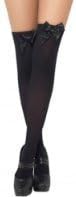 Ladies Womens Flirty Sexy Over The Knee High Socks Opaque Hold-Ups Stockings With Bow