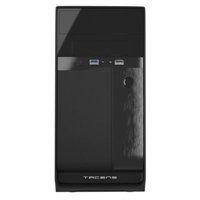 Tacens Anima AC016 - Housse pour ordinateur de bureau (Semitorre, ATX, 4 slots d'extension, 1 x USB 3.0 et 1 x USB 2.0, VGA 250 mm, audio HD), couleur noire