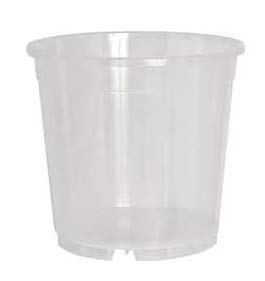 Vase en Plastique Transparent est idéal pour Les orchidées 13 CM de diamètre Pack DE 3