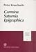 Produktbild Carmina Saturnia Epigraphica: Einleitung, Text und Kommentar zu den Saturnischen Versinschriften (Hermes-Einzelschriften, Band 84)