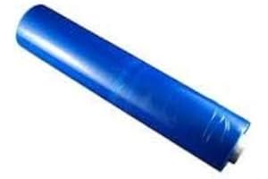 TotalPack Lot de 6 films en polyéthylène transparent 17 microns Bleu 500 mm x 250 m