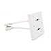 Produktbild 2 HDMI-Fly Lead Koppler, Weiß Single Gang Twin HDMI Frontplatte,. 4 K2 K UltraHD 18 Gbit/s, 60 Hz