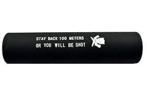 PACK Accessoire Airsoft-/Silencieux Stubby Killer cyma 130x30mm métal/14mm horaire et Anti-horaire/Couleur Noir