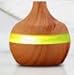 Produktbild WOBANG Holzmaserung Luftbefeuchter Aroma ätherisches Öl Diffusor Mini USB Ultraschall Led Nachtlicht Auto Lufterfrischer Luftbefeuchter (Braun)