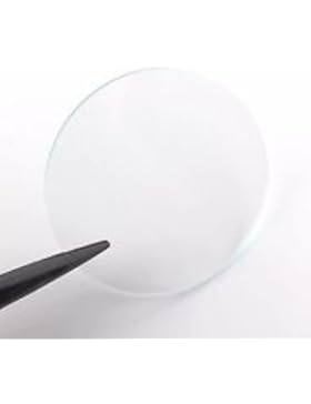 49mm flach Typ Damen Armbanduhr Kristall Mineral Glas 1mm dick